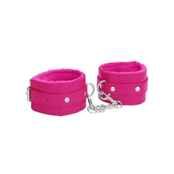 Plush Leather Handcuffs zdjęcie 1