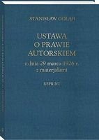 Ustawa o prawie autorskim z dnia 29 marca 1926 r. z materiałami
