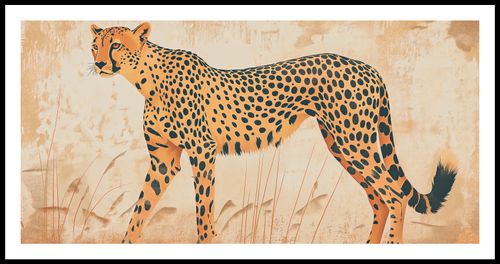 Plakat 91,3x44,5cm Gepard w Ruchu na Arena.pl