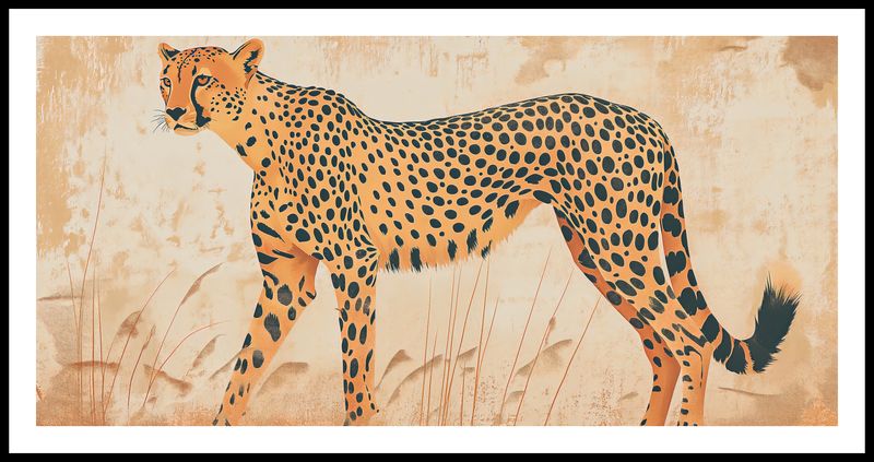 Plakat 91,3x44,5cm Gepard w Ruchu zdjęcie 3