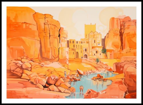 Plakat 84x59,5cm Ruiny pod Słońcem na Arena.pl