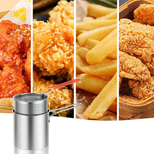 Mini Garnek z Koszem Frytkownica do Smażenia Głębokiego Frytek Uniwersalny na Arena.pl