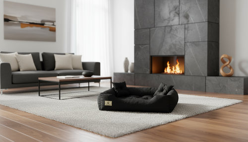 legowisko dla psa kojec prestige 55x45 cm wodoodporne czarne na Arena.pl