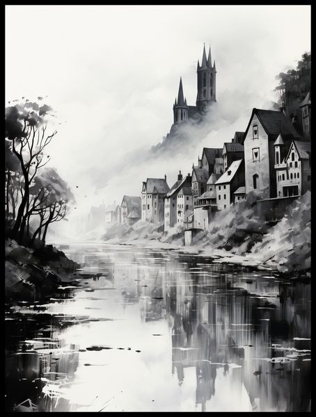 Plakat 60x80cm Mglisty Refleks zdjęcie 2