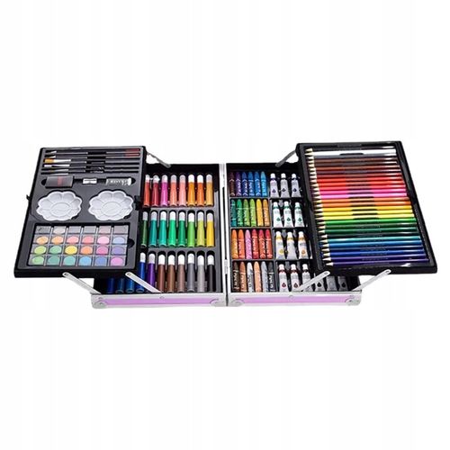 ZESTAW ARTYSTYCZNY DO MALOWANIA W WALIZCE 145 ELEM na Arena.pl