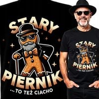 Koszulka na Mikołaja Święta Dziadka Taty Emeryta Prezent Stary Piernik