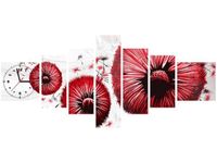 70CM 160CM ZEGAR 7 ELEME CZERWONE DMUCHAWCE DRUK OBRAZ