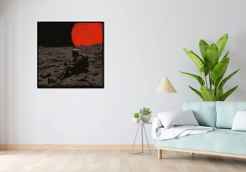 Plakat 90x90cm Samotność w Kosmosie zdjęcie 4