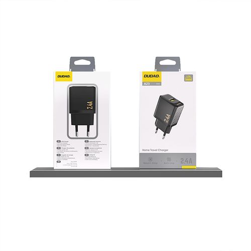 ładowarka sieciowa 2.4a usb-a - czarna na Arena.pl