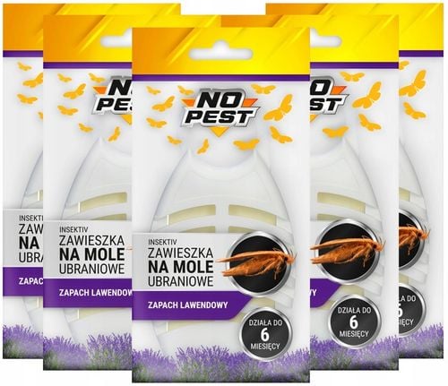LAWENDOWA ZAWIESZKA ŚRODEK NA MOLE UBRANIOWE ODZIEŻOWE NO PEST (5 SZT) na Arena.pl