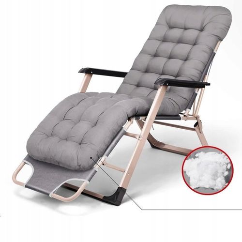 FOTEL OGRODOWY LEŻAK PLAŻOWY TURYSTYCZNY PODUSZKA na Arena.pl