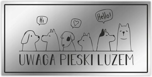 UWAGA PIES tabliczka informacyjna Cocker Spaniel na Arena.pl