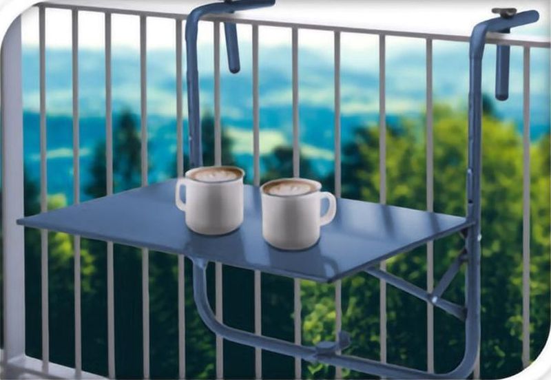 Stolik balkonowy Zola niebieski zdjęcie 2