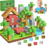 100 STZ 3D MAGNETYCZNY KLOCKI ZABAWKA LEŚNY MONTESSORI PREZENTY DLA DZIECI