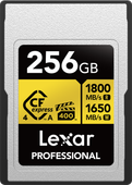 Lexar CFexpress 4.0 Pro Gold, VPG400/ IP68, R1800/W1650 (Type A) 256GB