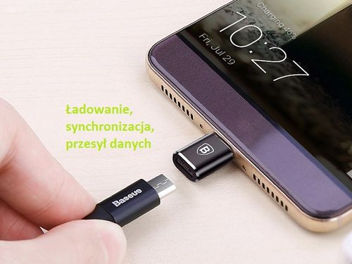 Adapter Baseus przejściowka Micro USB żeński do Typ C męski na Arena.pl