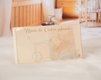 Zaproszenie, prośba o zostanie chrzestnym ze zdjęciem dziecka Pch-06