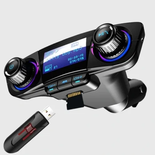 TRANSMITER FM BLUETOOTH 5.0 USB MULTIMEDIALNY 8w1 na Arena.pl