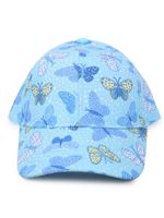 Czapka z daszkiem bejsbolówka dziewczęca motyle niebieska 46-50 YOCLUB
