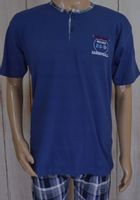 Wygodna męska piżama z krótkim rękawem na lato M