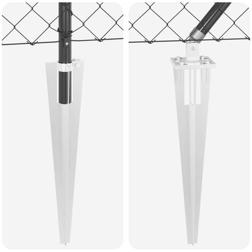 Ogrodzenie z ogniw ze słupkami Szary 1.4 x 10 m Stal na Arena.pl