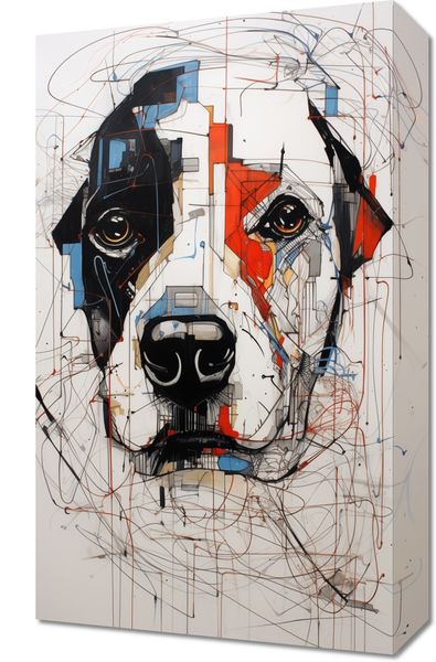 Obraz 30x50cm Przyrysowany Psiak zdjęcie 1