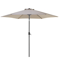 Parasol ogrodowy ø 270 cm beżowoszary VARESE