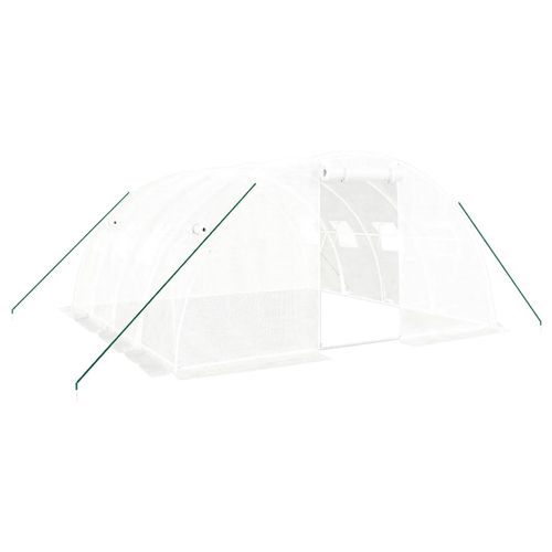 Szklarnia ze stalową ramą, biała, 16 m², 4x4x2 m na Arena.pl