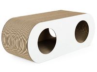 Wytrzymały drapak z funkcją legowiska dla kota - Gattino Coco Biały 75cm