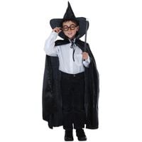 kompletny zestaw halloween strój czarodziej 4 elem