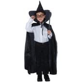 kompletny zestaw halloween strój czarodziej 4 elem