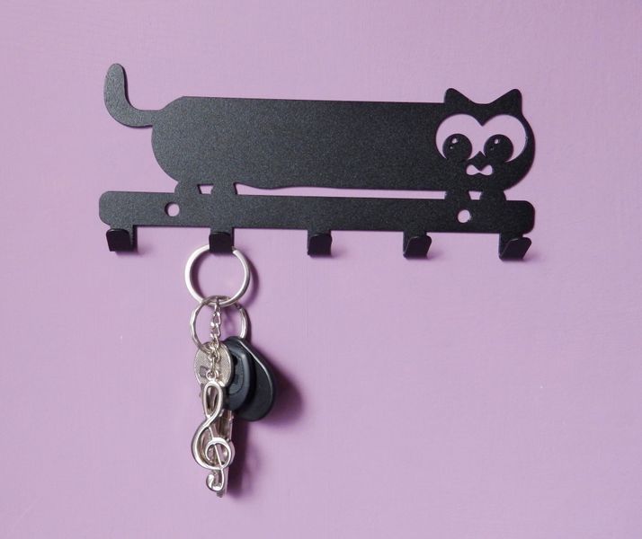 Metalowy wieszak ścienny na ręczniki ubrania klucze loft KOTEK biały zdjęcie 8