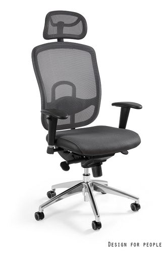 FOTEL OBROTOWY MODEL VIP KOLOR SZARY na Arena.pl