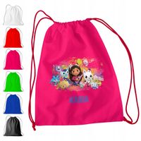 WOREK PLECAK SPORTOWY NA WF DLA DZIECI - KOCI DOMEK GABI + IMIĘ! GABBY DOLL