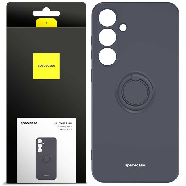 Spacecase Silicone Ring Galaxy S24+ Black zdjęcie 1
