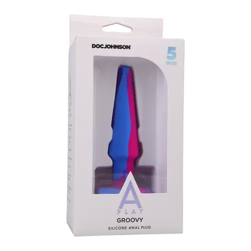 doc johnson a-play groovy anatomiczny korek silikonowy 12 cm kolorowy na Arena.pl