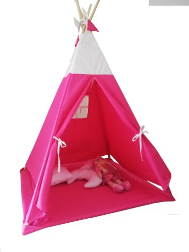 NAMIOT TIPI WIGWAM DOMEK DLA DZIECI OKNO RÓŻOWY na Arena.pl