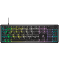 corsair k55 core rgb gaming keyboard - black, fully customizable