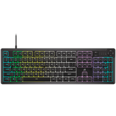 corsair k55 core rgb gaming keyboard - black, fully customizable