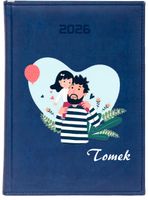 KALENDARZ A5 2026 TYGODNIOWY terminarz PREZENT NA DZIEŃ TATY Z IMIENIEM