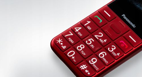 Telefon komórkowy PANASONIC KX-TU155EXRN Czerwony na Arena.pl