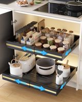 Szuflada wysuwana UMDONX 2 szt teleskopowy organizer kuchenny na klej