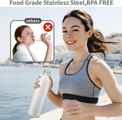 Butelka ze stali nierdzewnej 304, kompatybilna z Sodastream 1L BIAŁA na Arena.pl