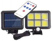 Lampa solarna 120 LED SL-F120 z pilotem czujnik ruchu IP65
