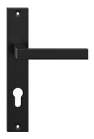 KLAMKA DRZWIOWA QUBIK 72MM NA WKŁADKA KOLOR CZARNY