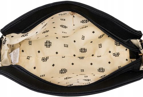 Torebka Damska CZARNA LISTONOSZKA MONNARI Klasyczna Regulowany Pasek na Arena.pl