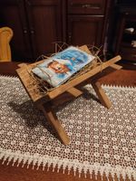 Szopka bożonarodzeniowa duża drewniana 67x60x30 figurki wysokie stajenka