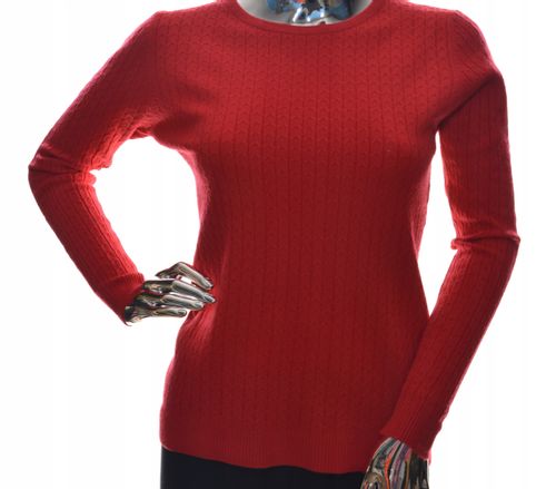 Damski sweter klasyczny elegancki warkocz uni na Arena.pl