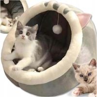 LEGOWISKO DLA KOTA BUDKA DOMEK MIĘKKIE POSŁANIE PLUSZOWE PODUSZKA