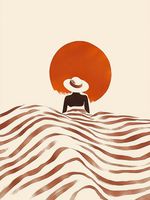 Plakat 60x80cm Chill Minimalistyczny , Wnętrza Styl Skandynawski, Boho